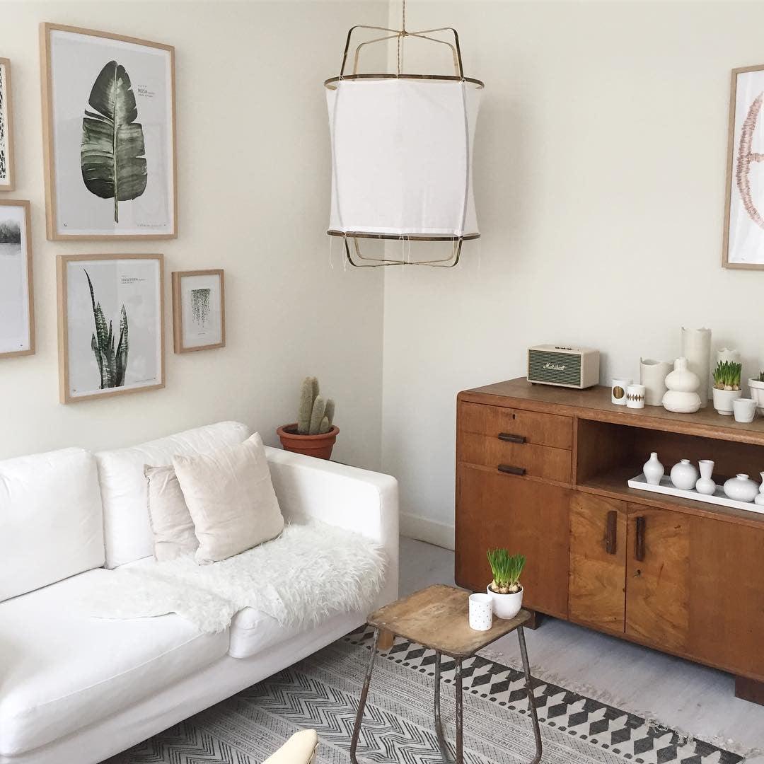 Arioelia hanglamp met bamboe lampenkap voor de woonkamer