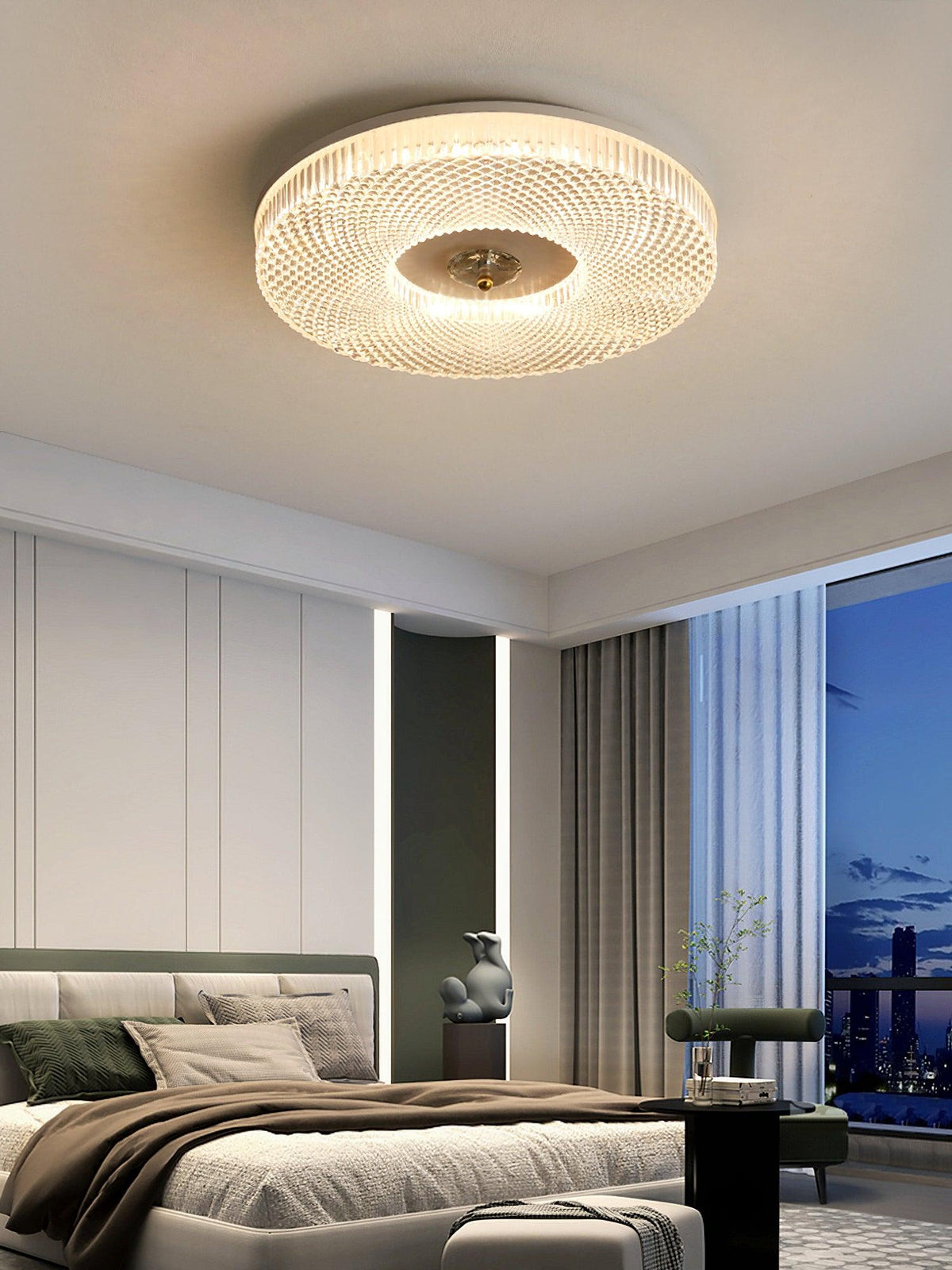 Nirenaine LED vlakke plafondlamp acryl