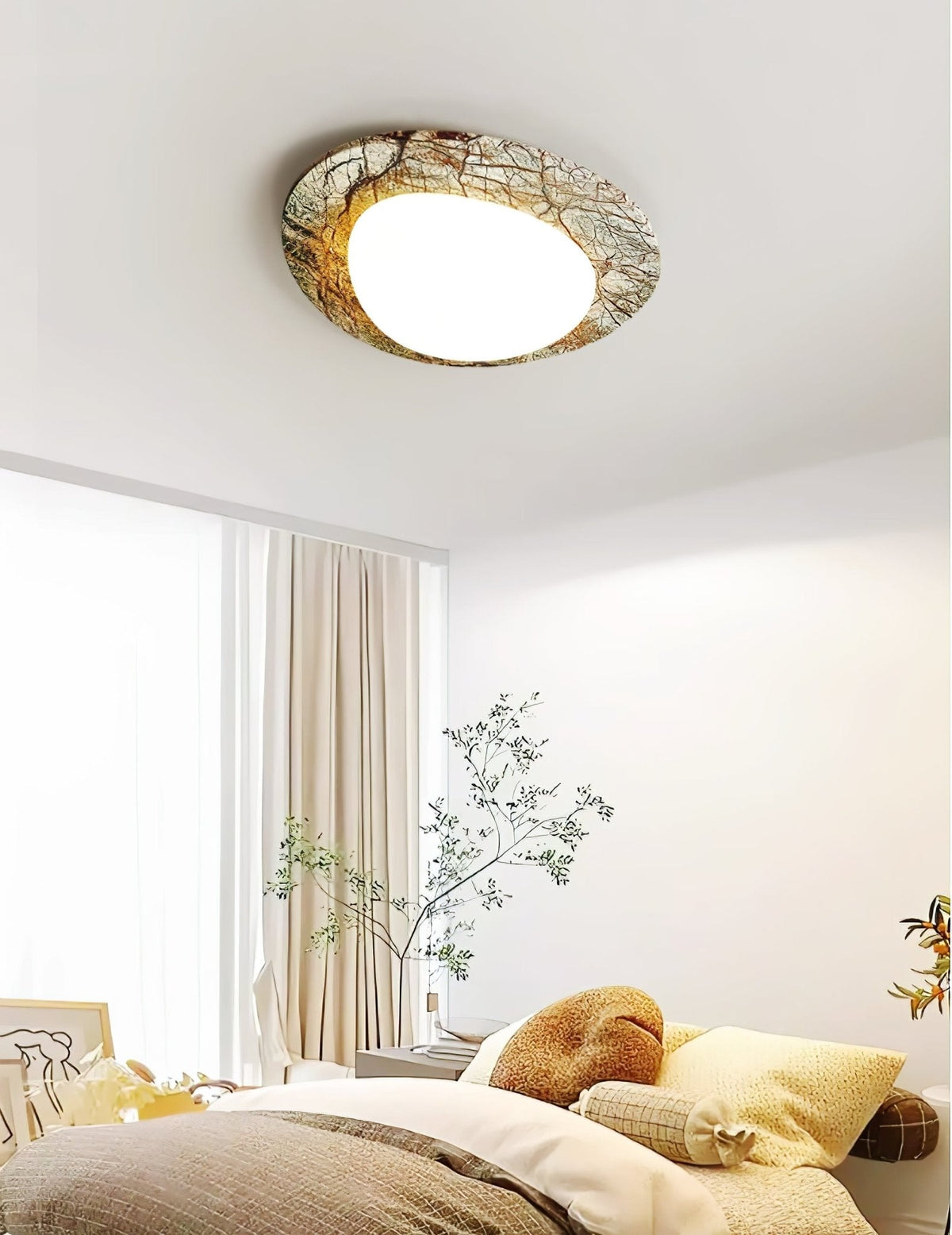 Huxr marmeren plafondlamp