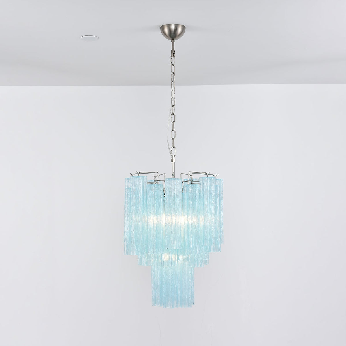 Celys kroonluchter Azzura Murano-glasbuis kustglow