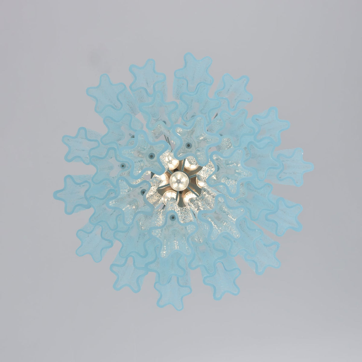 Celys kroonluchter Azzura Murano-glasbuis kustglow
