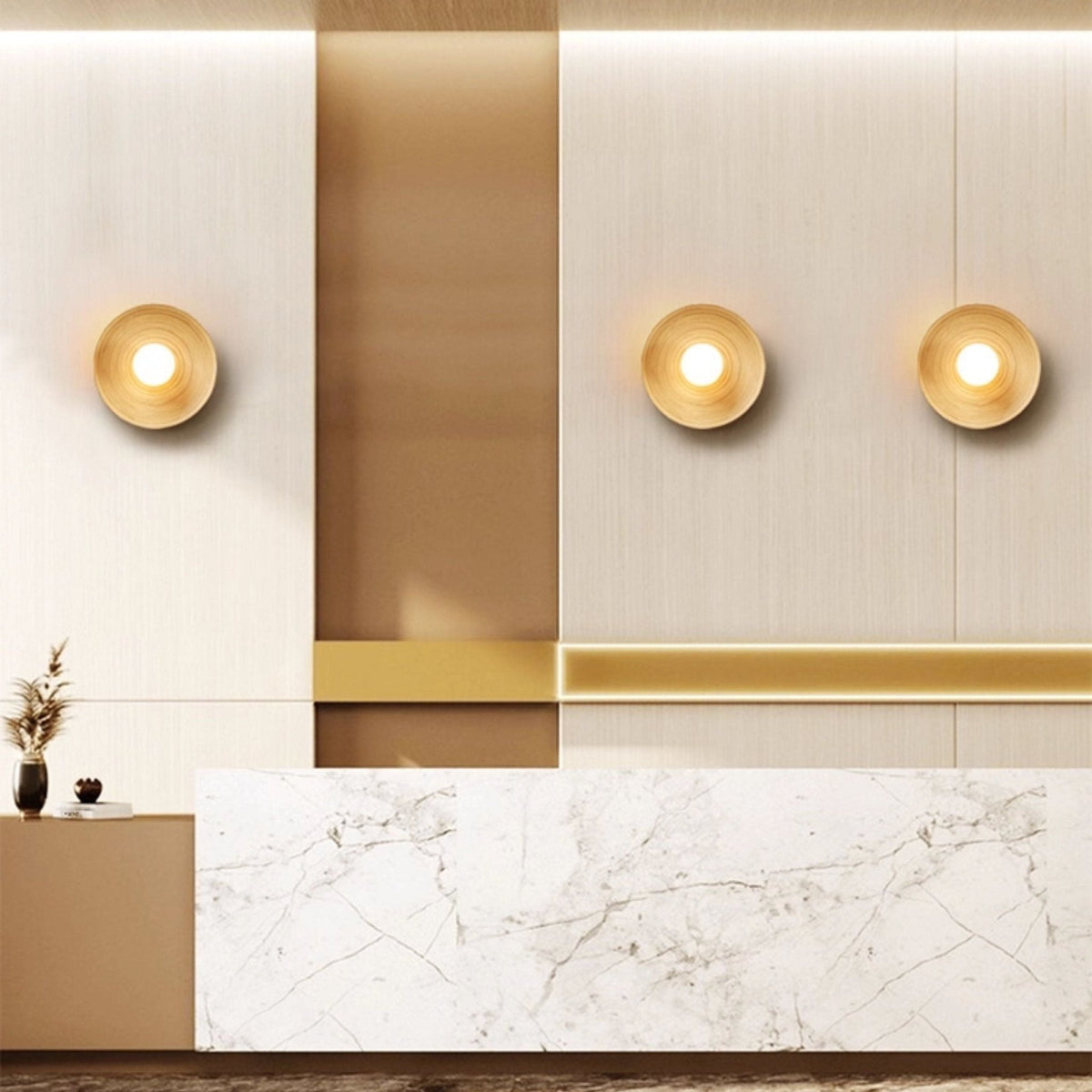 Arialine Bamboe Aura wandlamp