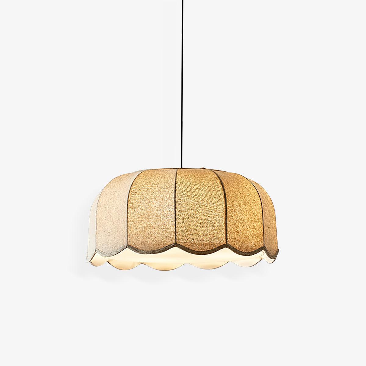 Linoaya hanglamp van Stof met Rustieke Sfeer in Beige