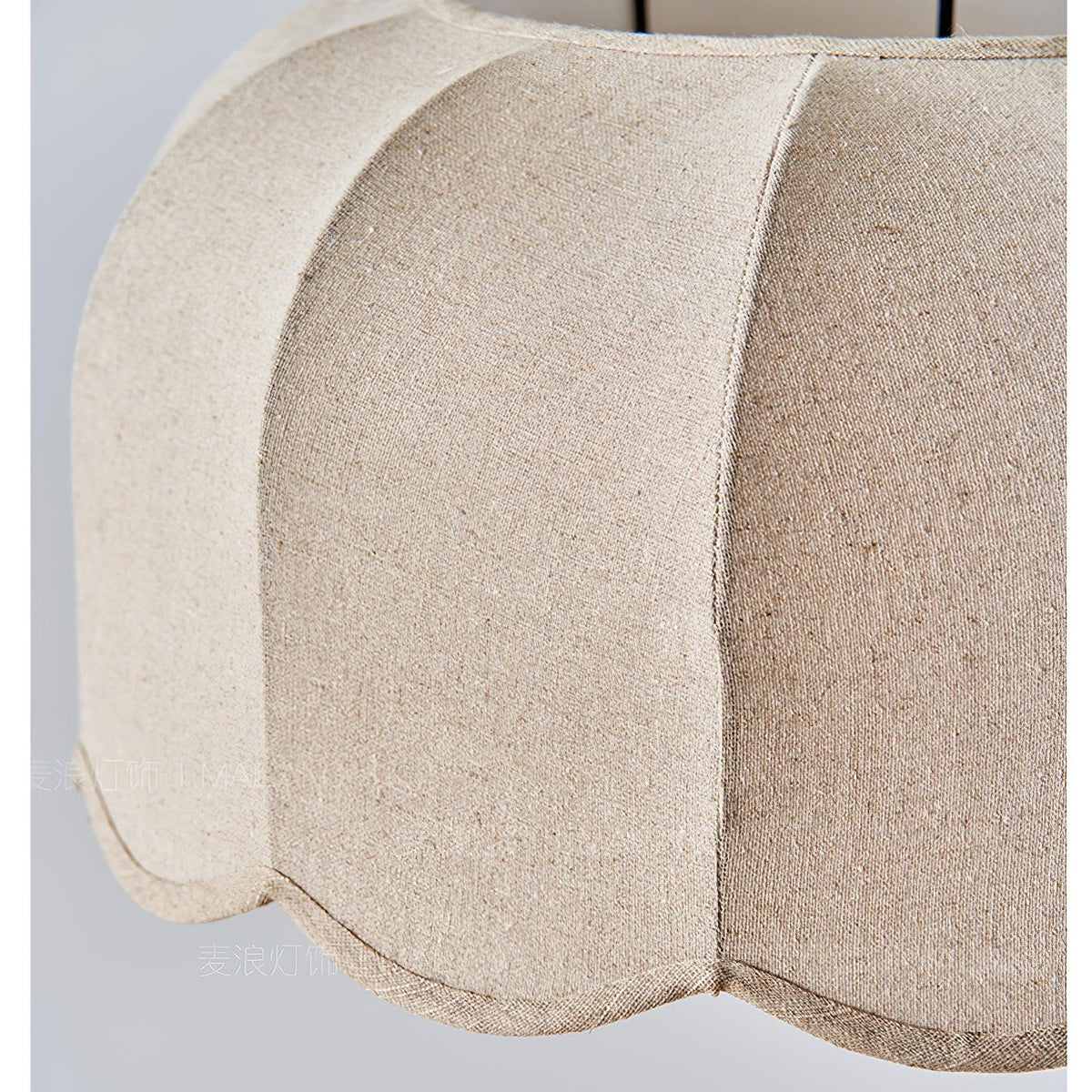 Linoaya hanglamp van Stof met Rustieke Sfeer in Beige