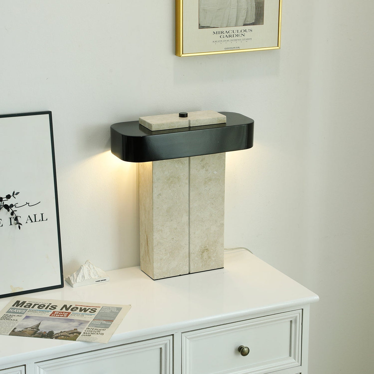 Abram Moderne tafellamp van marmer
