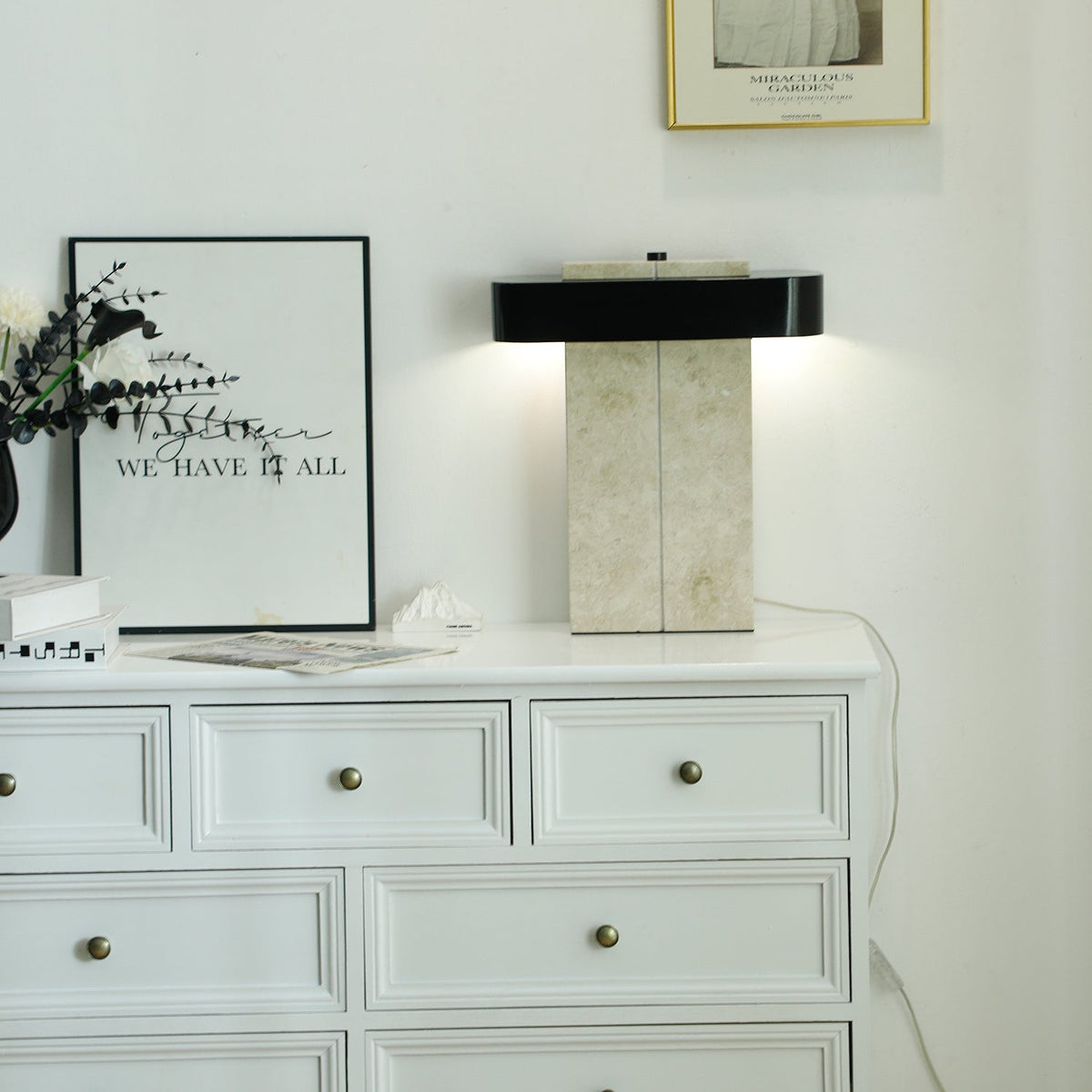 Abram Moderne tafellamp van marmer