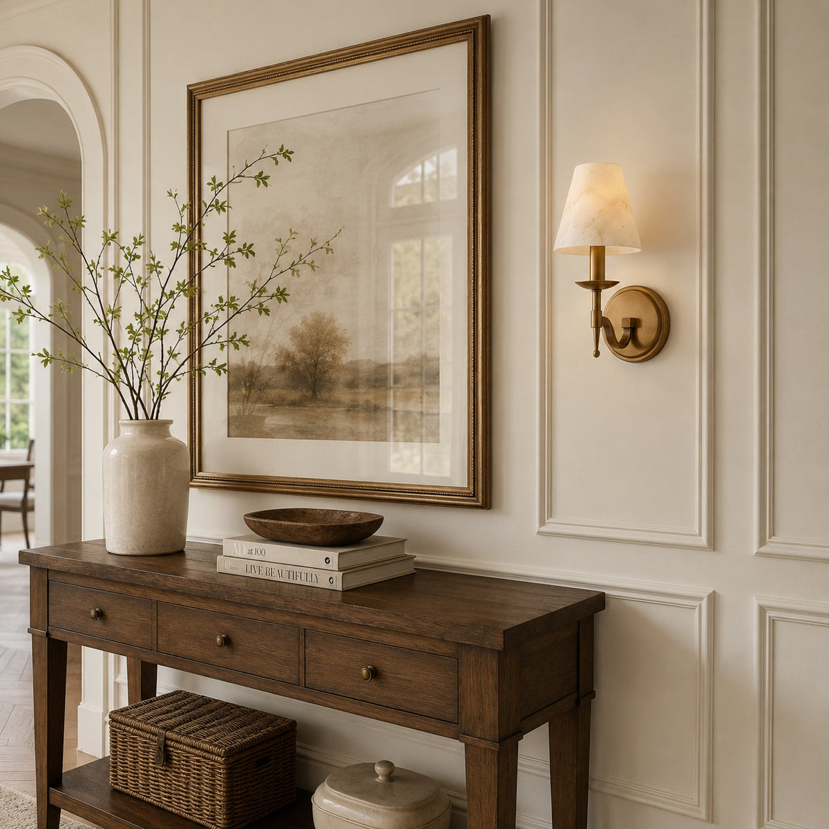 Opal wandlamp