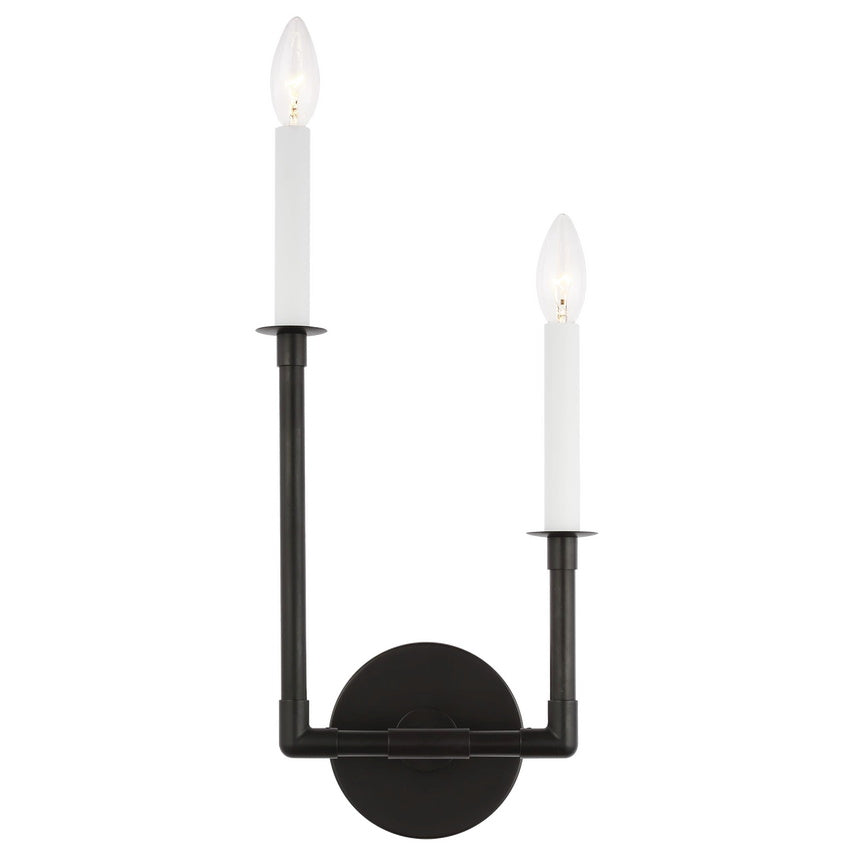 Alvuvyh moderne minimalistische wandlamp van zwart metaal