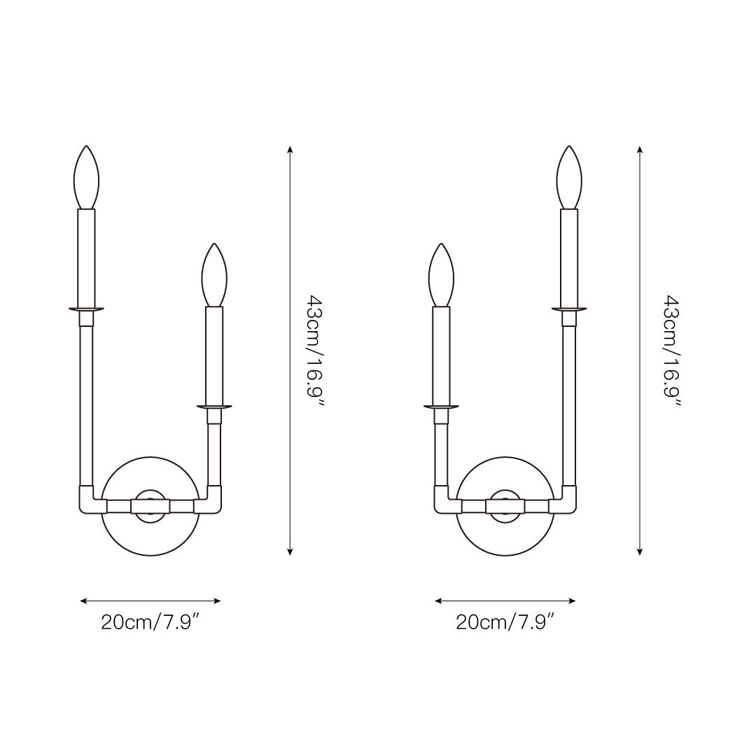 Alvuvyh moderne minimalistische wandlamp van zwart metaal