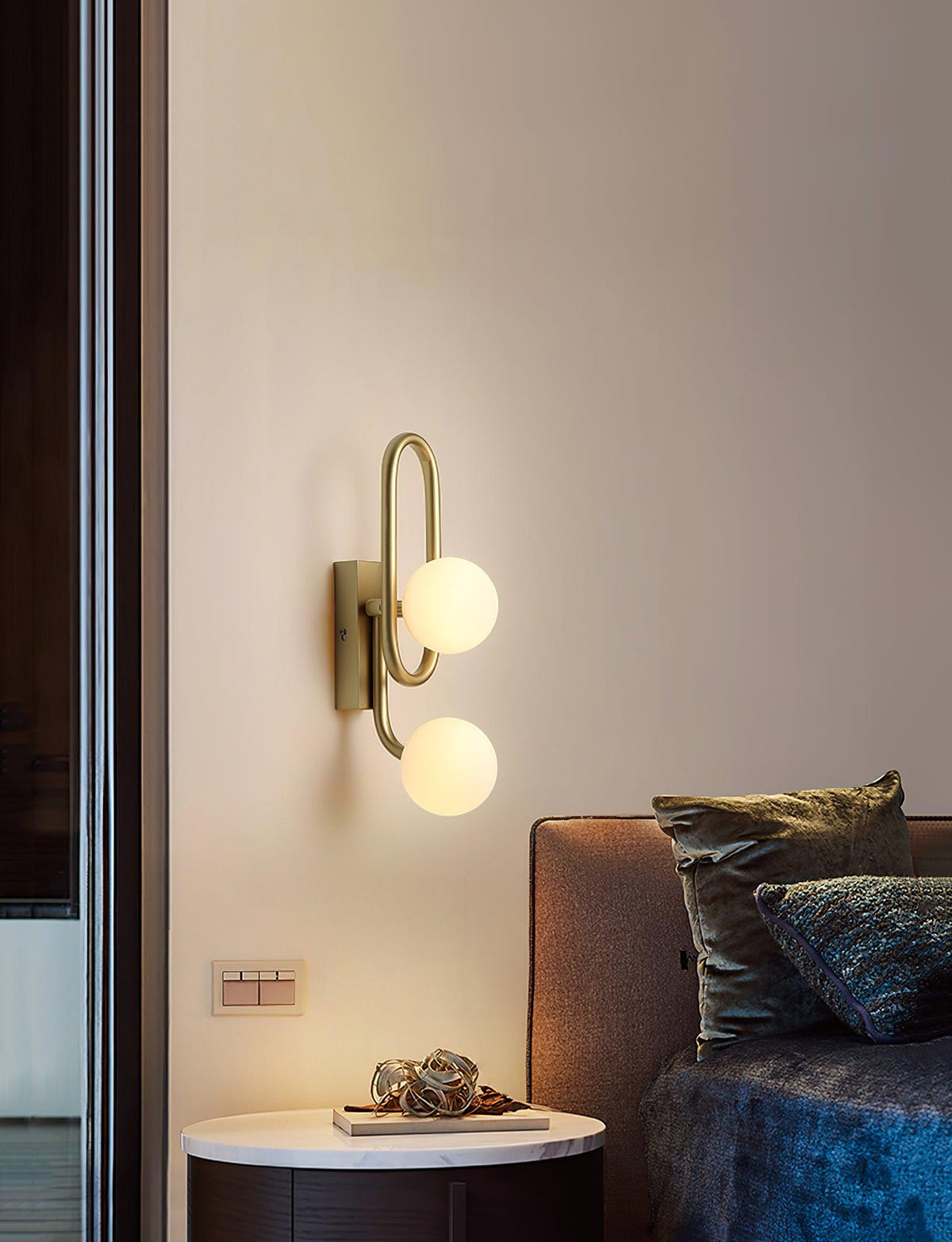 Alphaia Moderne minimalistische wandlamp van glas