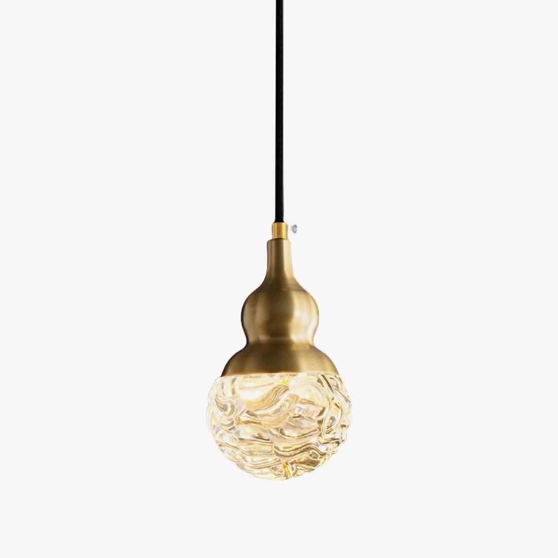 Cove messing & glas glamoureus hanglamp