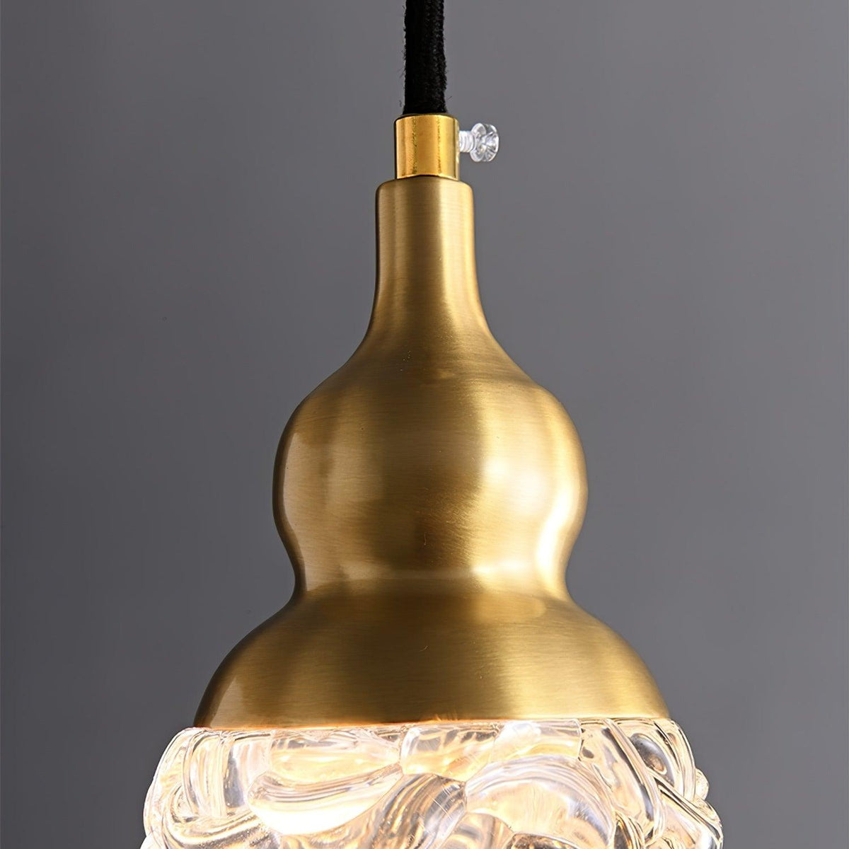 Cove messing & glas glamoureus hanglamp