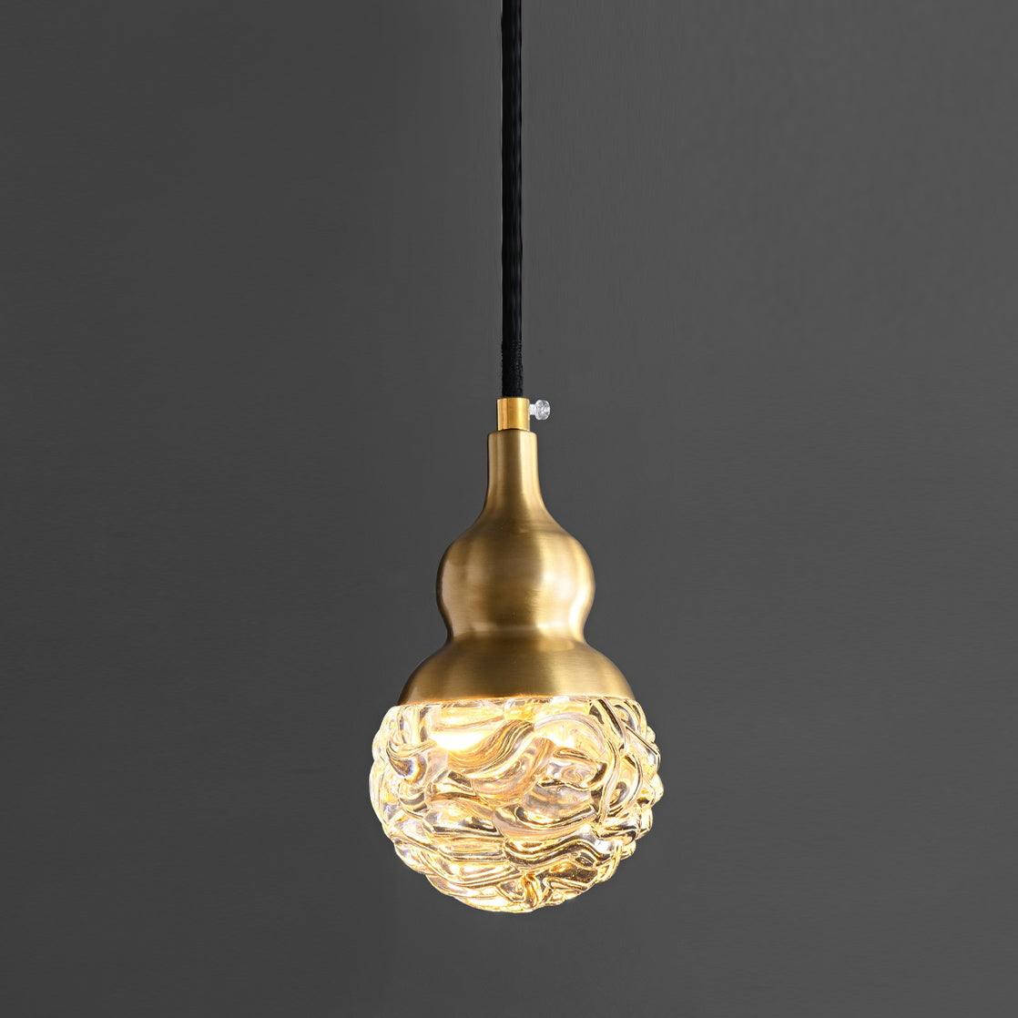 Cove messing & glas glamoureus hanglamp