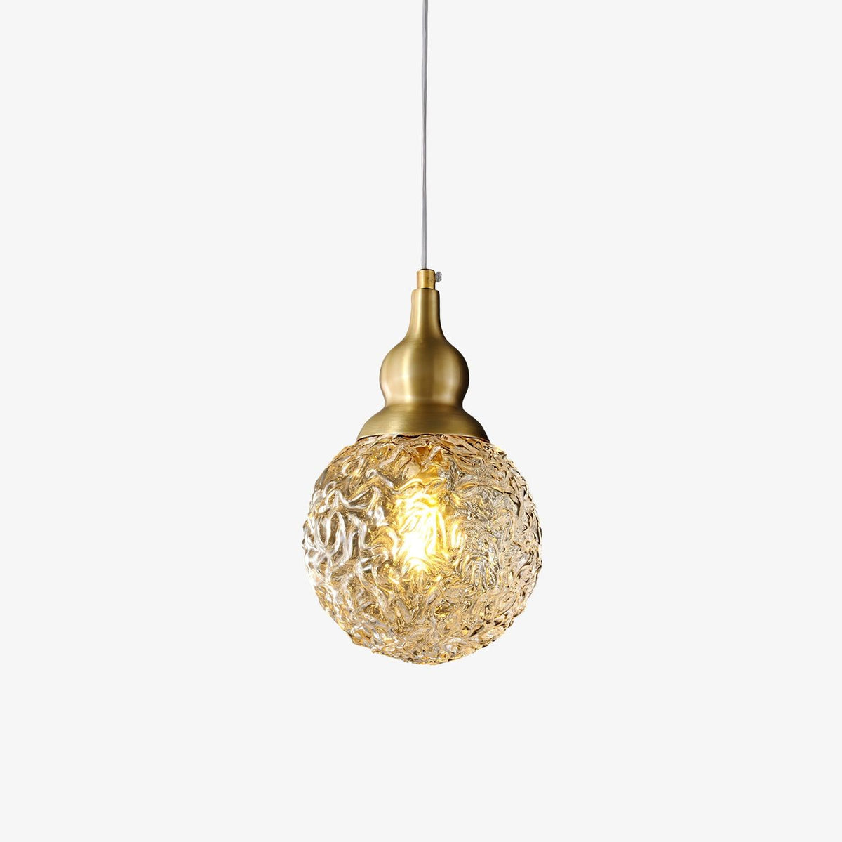 Cove messing & glas glamoureus hanglamp