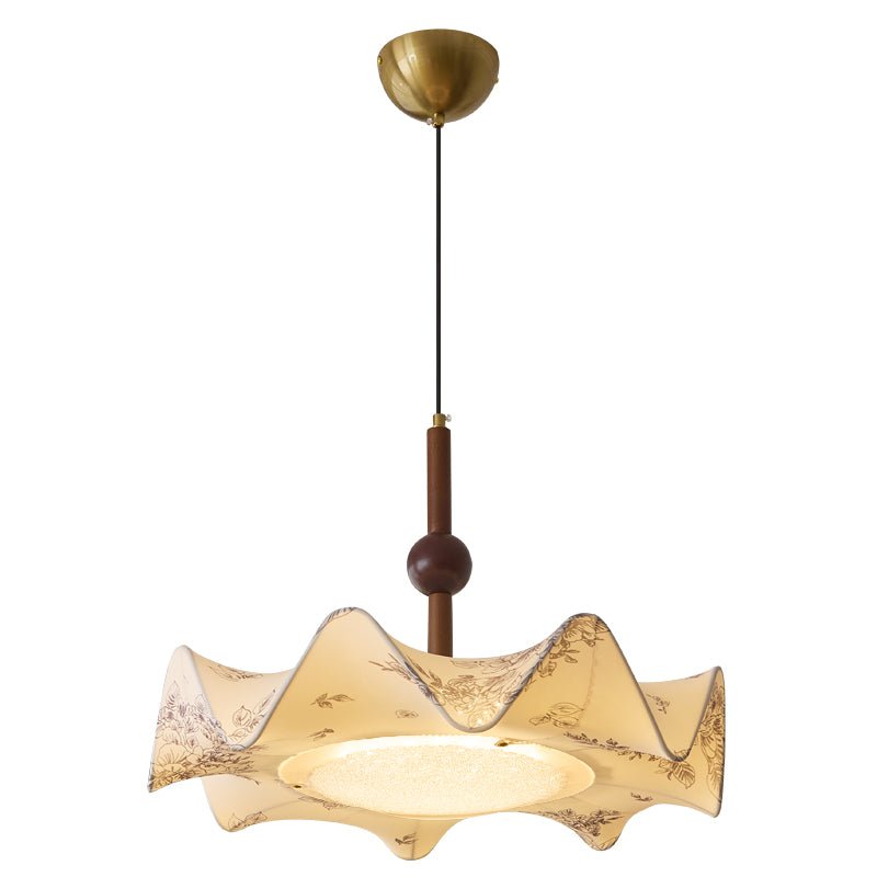 Zoshaos Traditionele Elegantie Vintage Stoffen Hout hanglamp