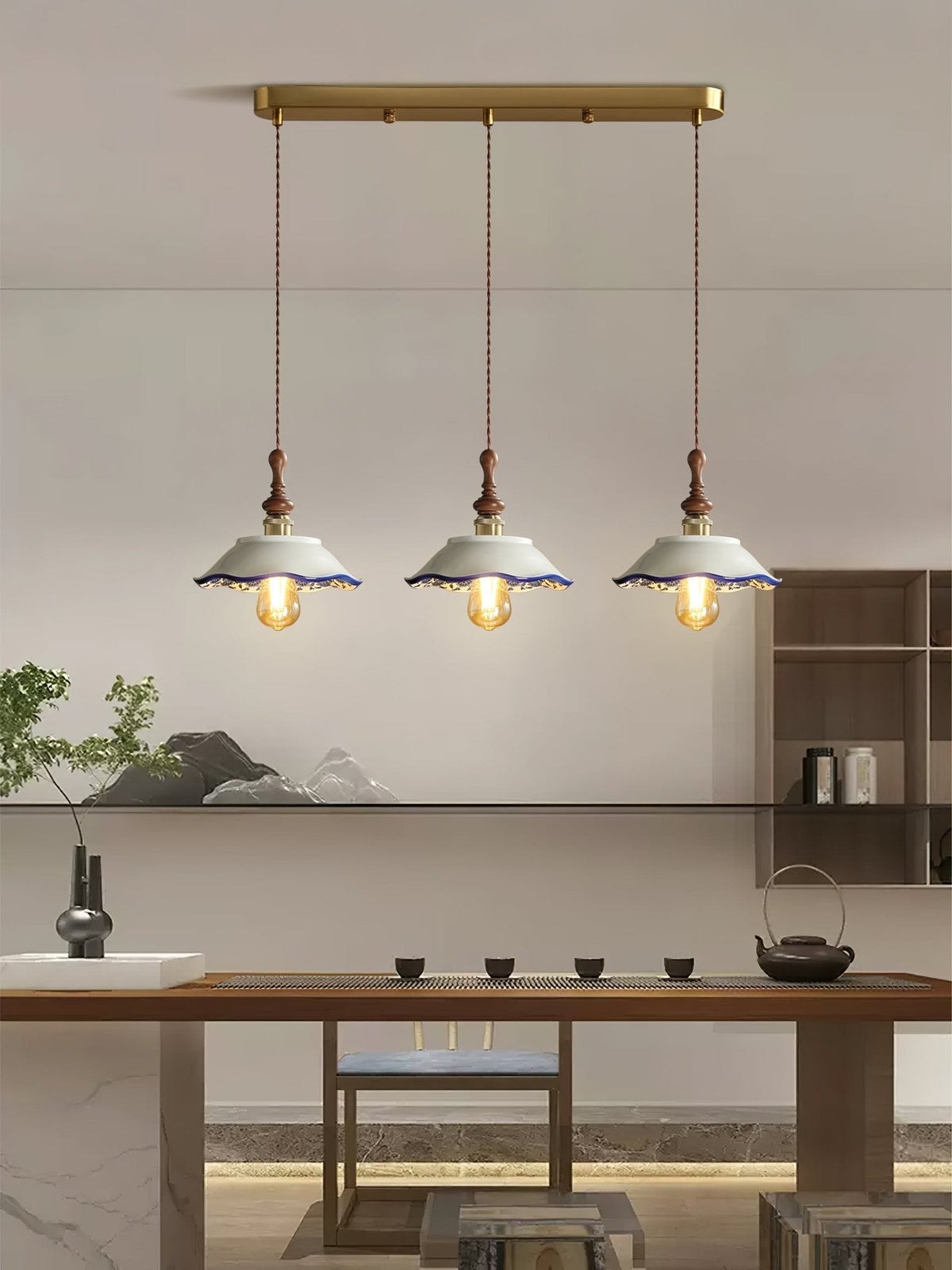 Ciraeor Delftse keramische hanglamp