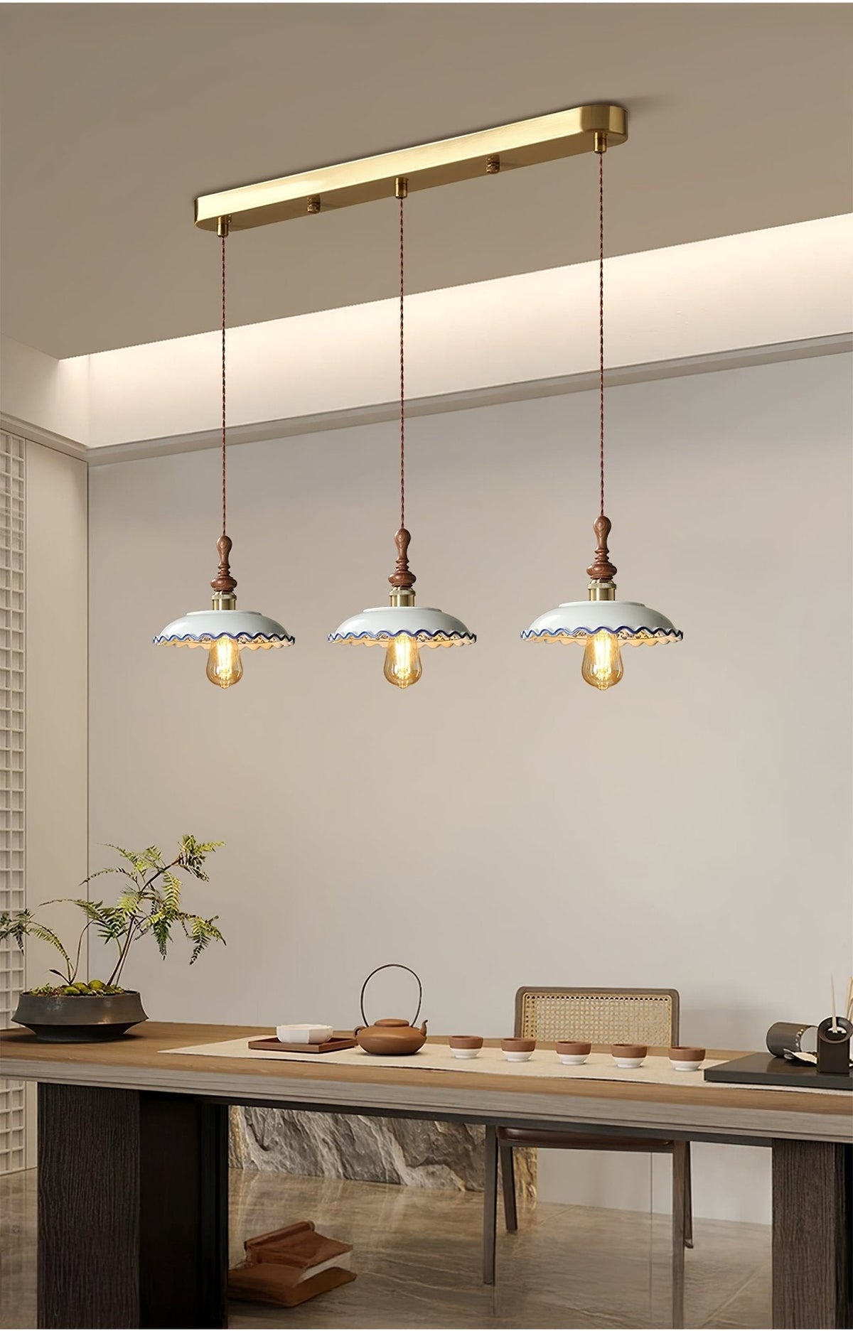 Ciraeor Delftse keramische hanglamp
