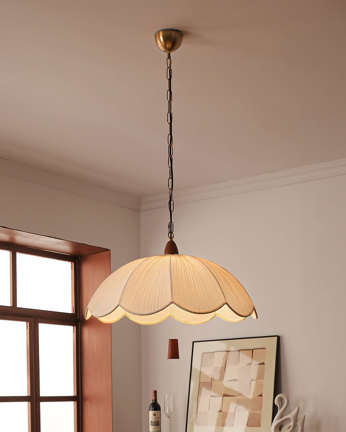 Vephael Art Nouveau hanglamp met kleurstof