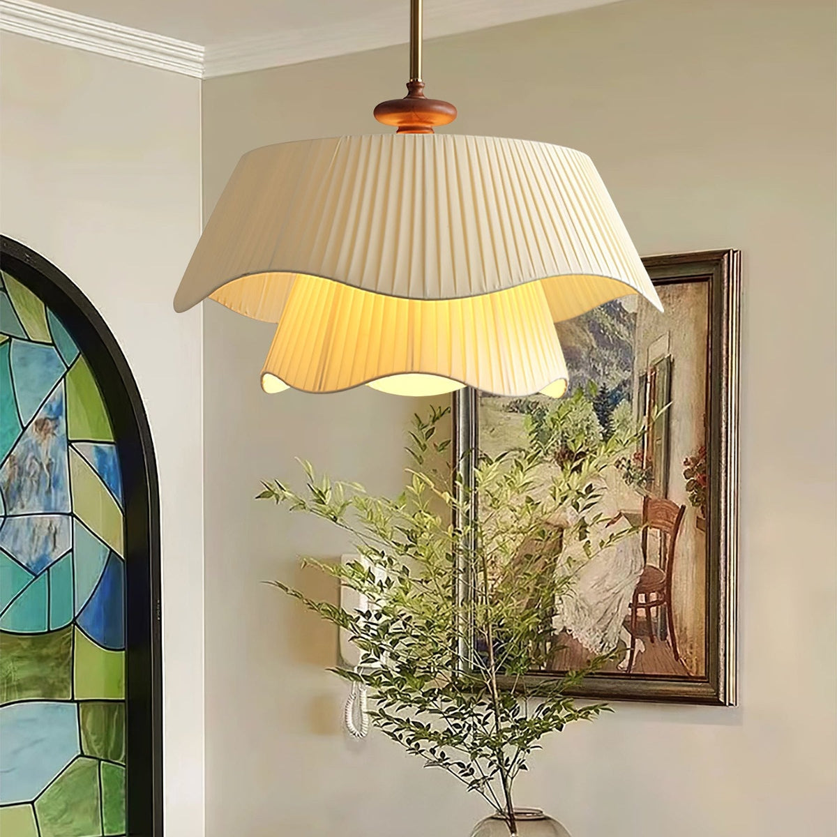 Novenq Premium elegantie hanglamp van walnoothout
