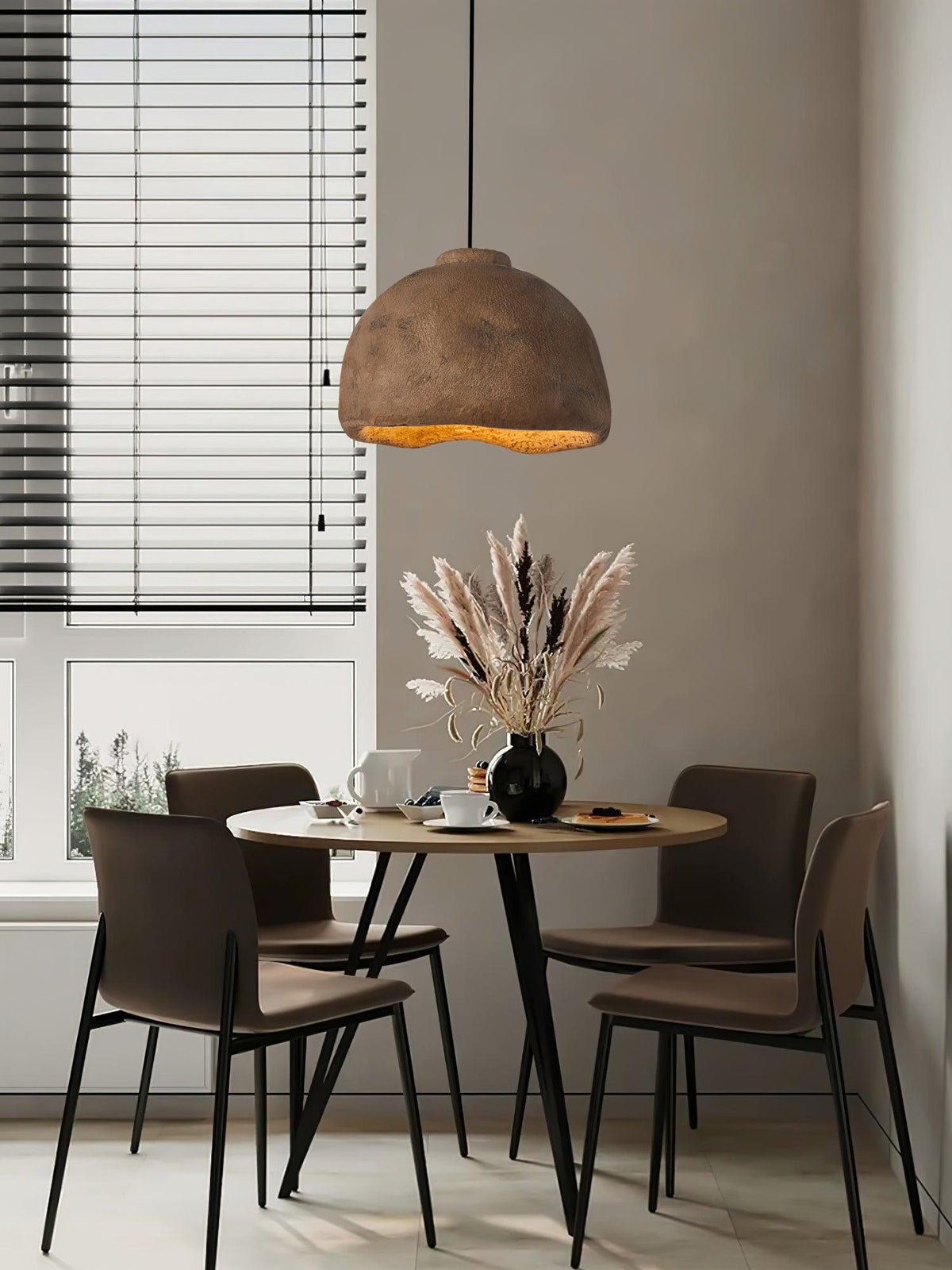 Dirixon Industriële hanglamp grijs en bruin