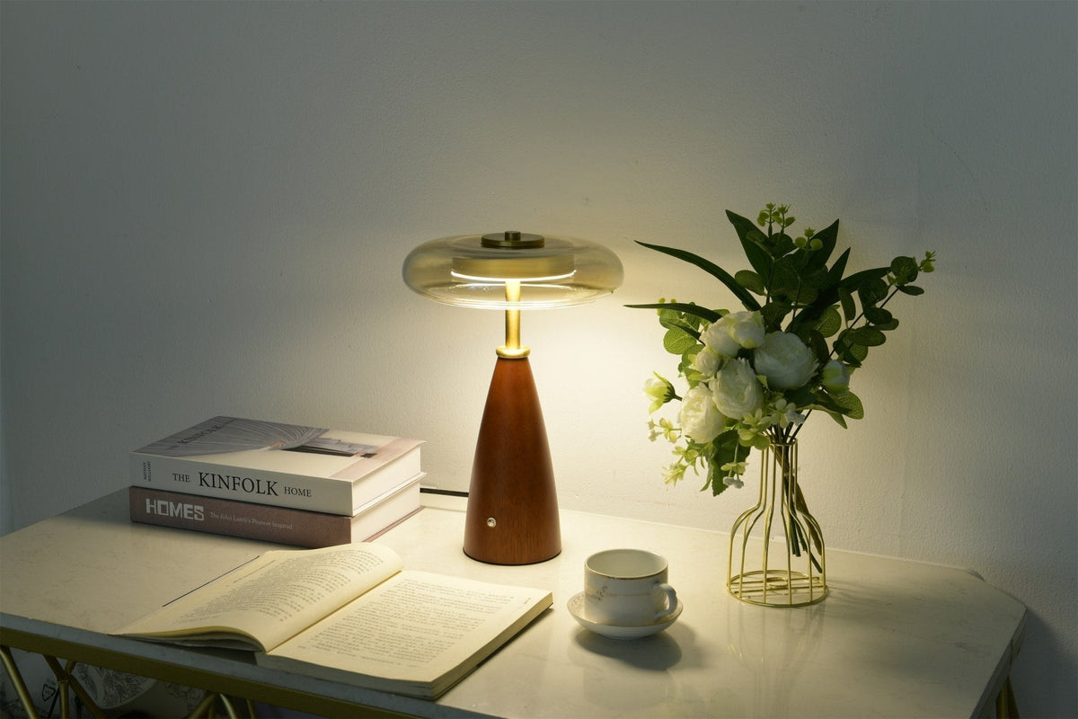 Mushroom Retro-glas tafellamp