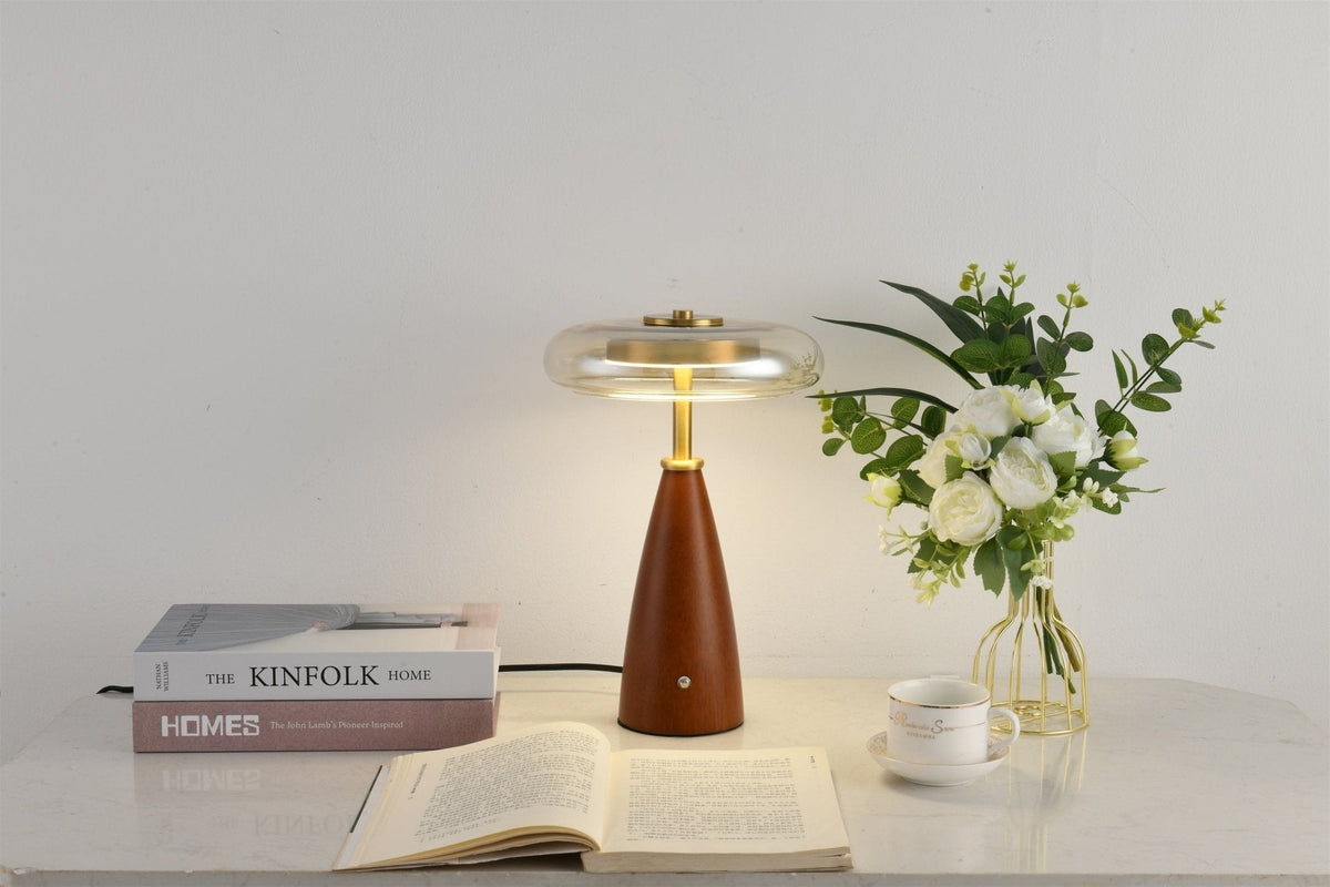 Mushroom Retro-glas tafellamp