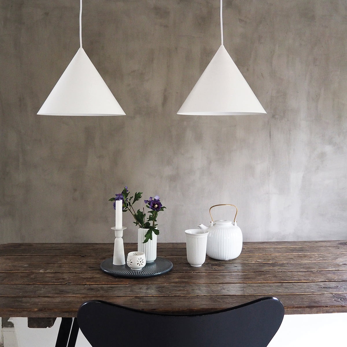 Caeluvyu moderne minimalistische hanglamp van donker metaal