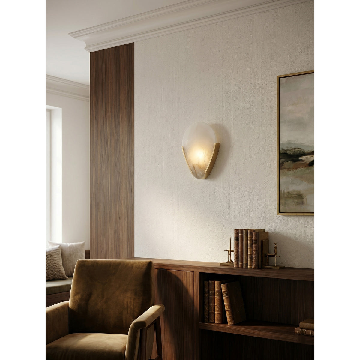 Bernina albasten wandlamp
