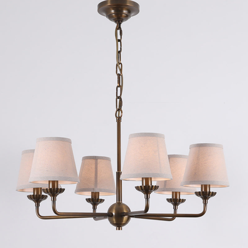 Gloruvyh Vintage Industrial stoffen metaal kroonluchter