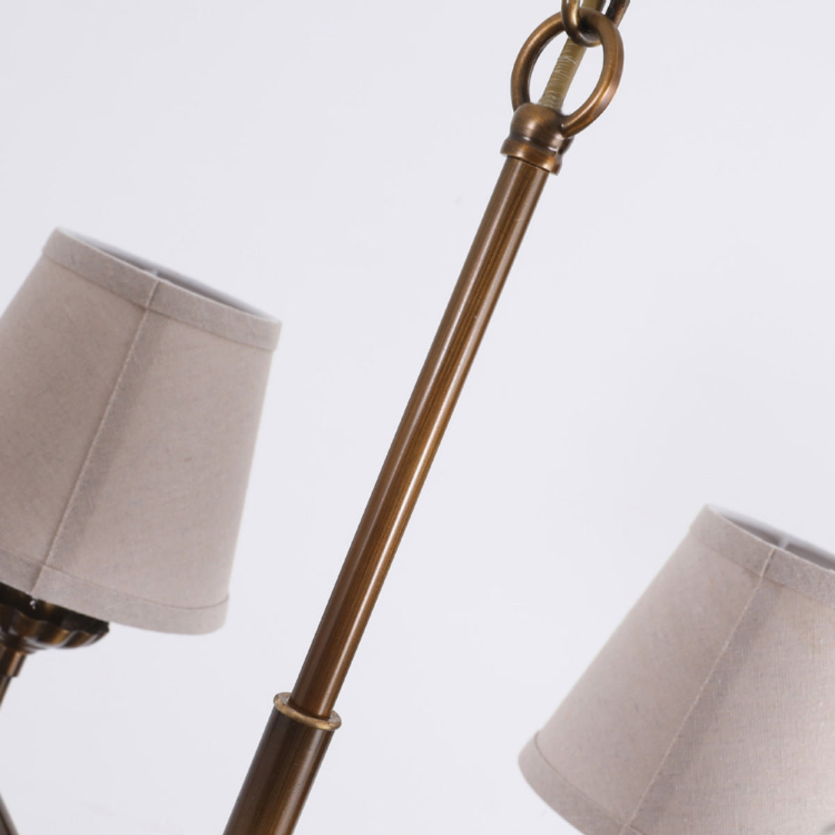 Gloruvyh Vintage Industrial stoffen metaal kroonluchter
