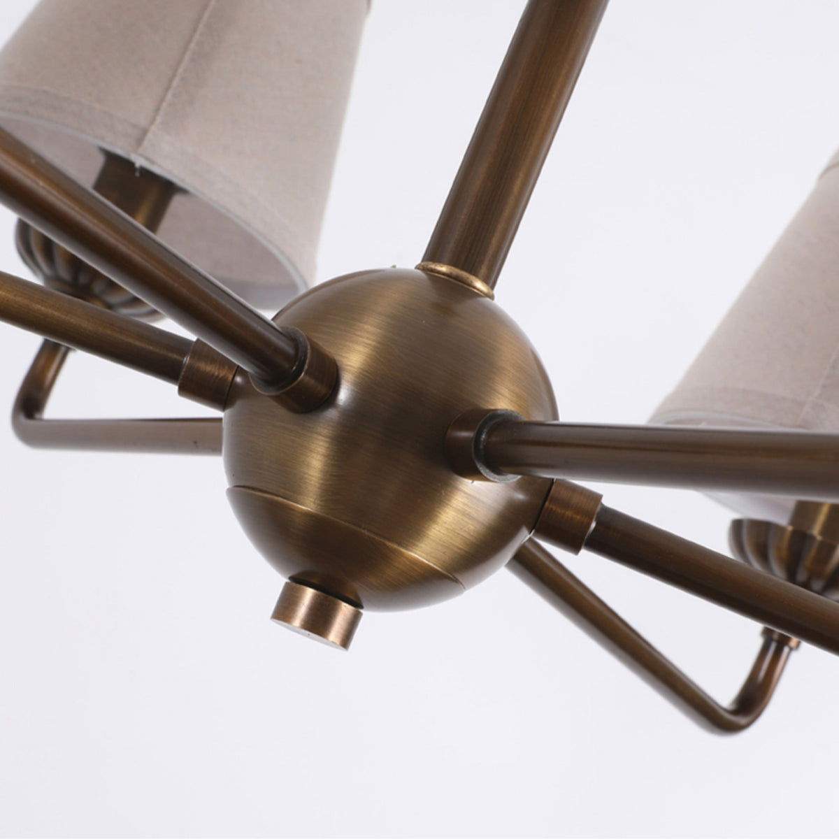Gloruvyh Vintage Industrial stoffen metaal kroonluchter