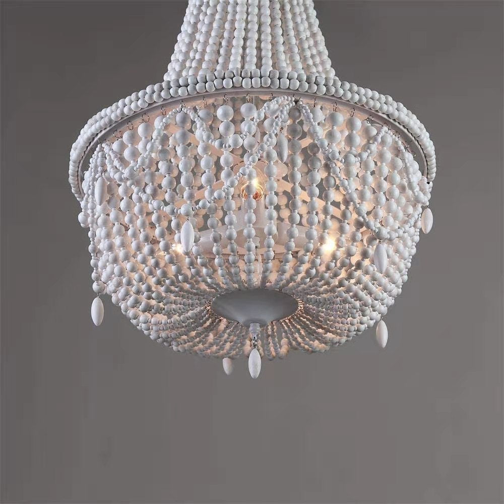 Eirikuvyu Postmodern luxe Bead Metal hout Kroonluchter
