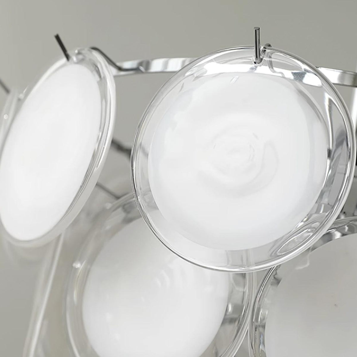 Lumirae kroonluchter cascaderende matglas schijven