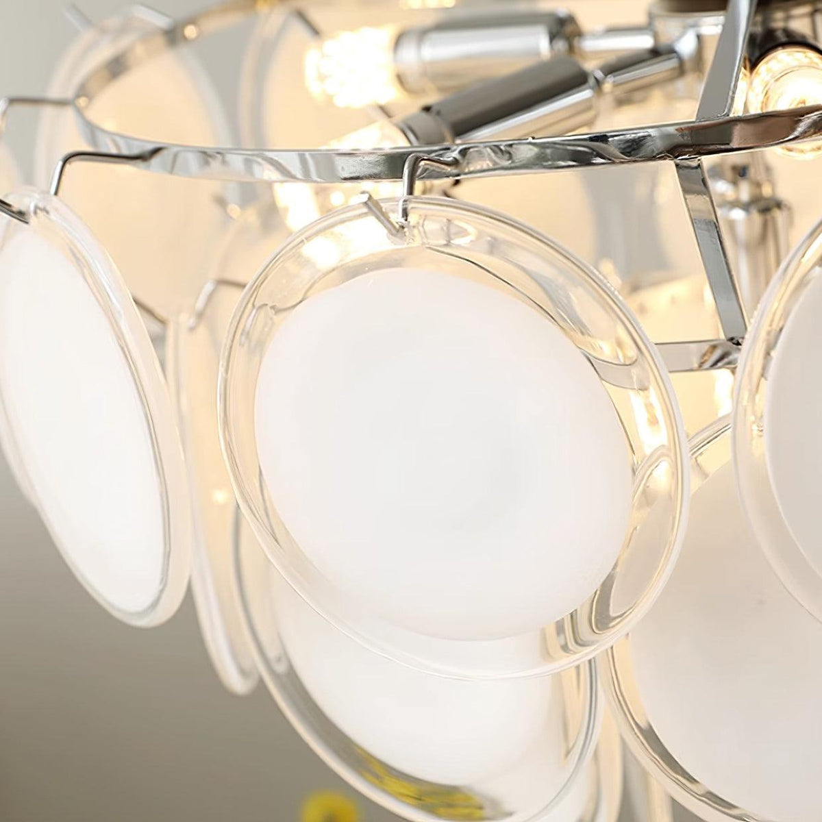 Lumirae kroonluchter cascaderende matglas schijven