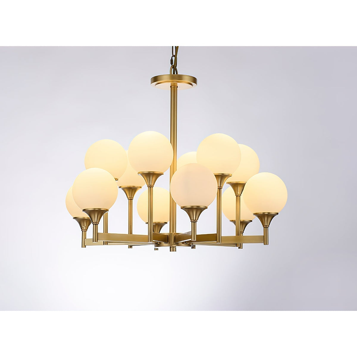 Mavex Vintage Industriële glas Kroonluchter