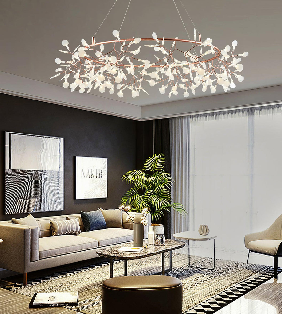 Dore kroonluchter Firefly Branch LED