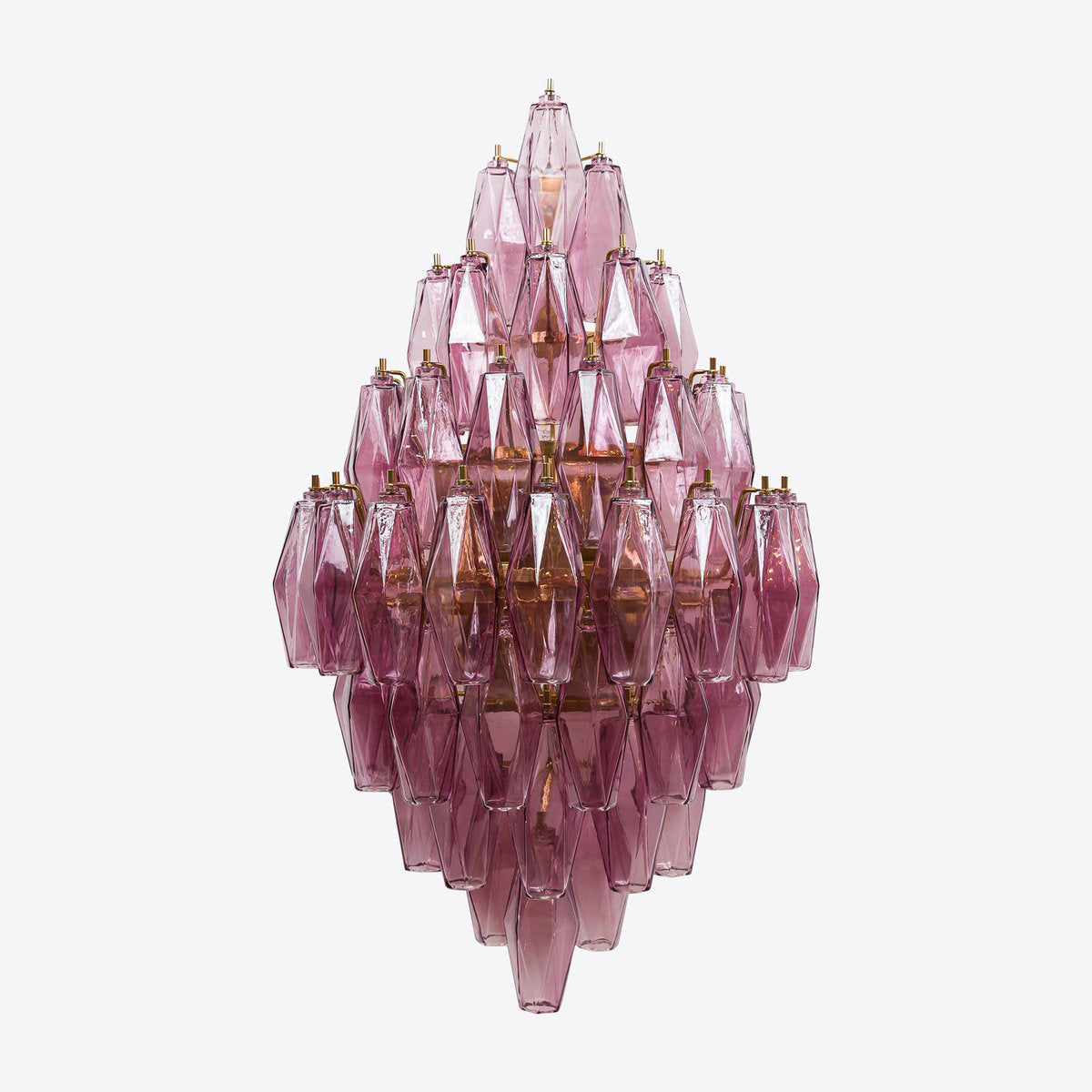 Zyrelis polyhedraal glazen wandlamp