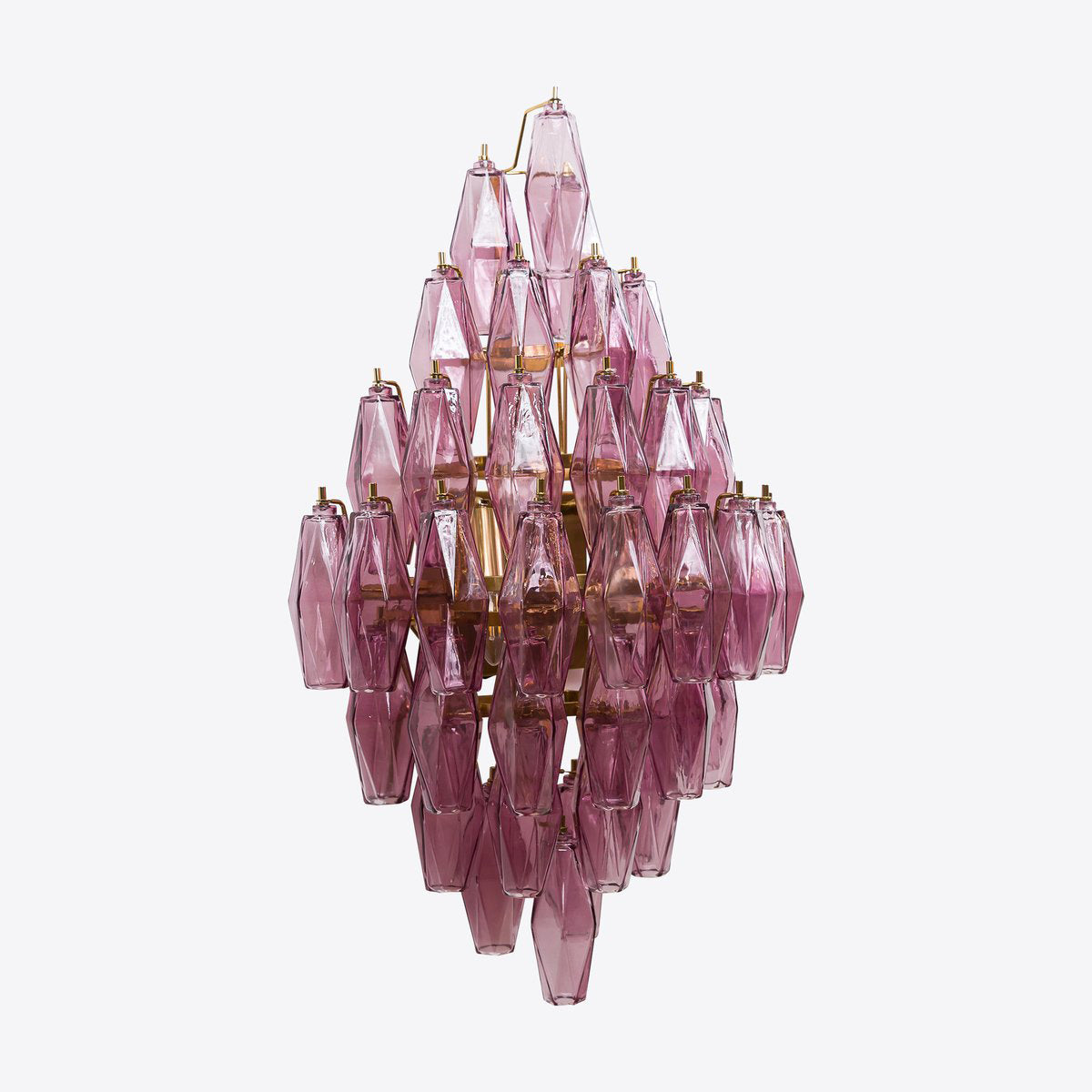 Zyrelis polyhedraal glazen wandlamp