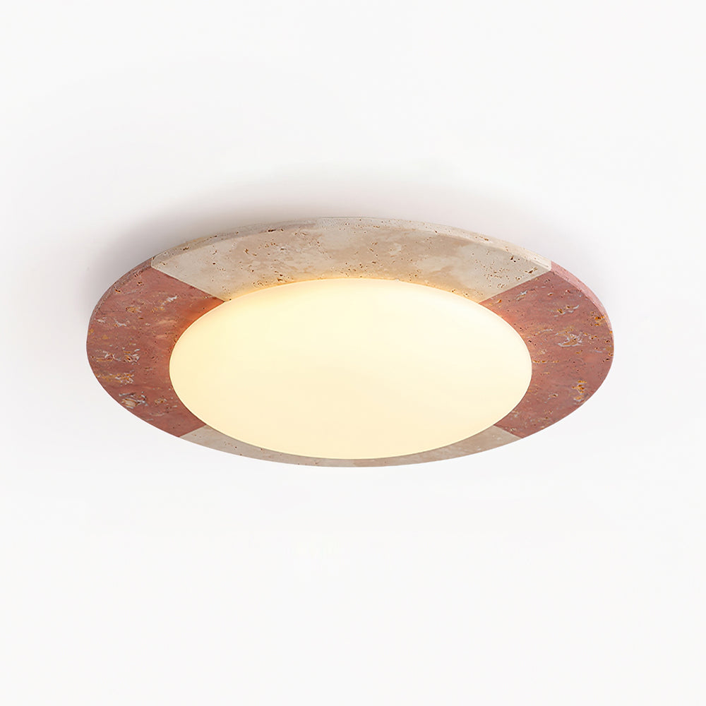 Plafondlamp travertin