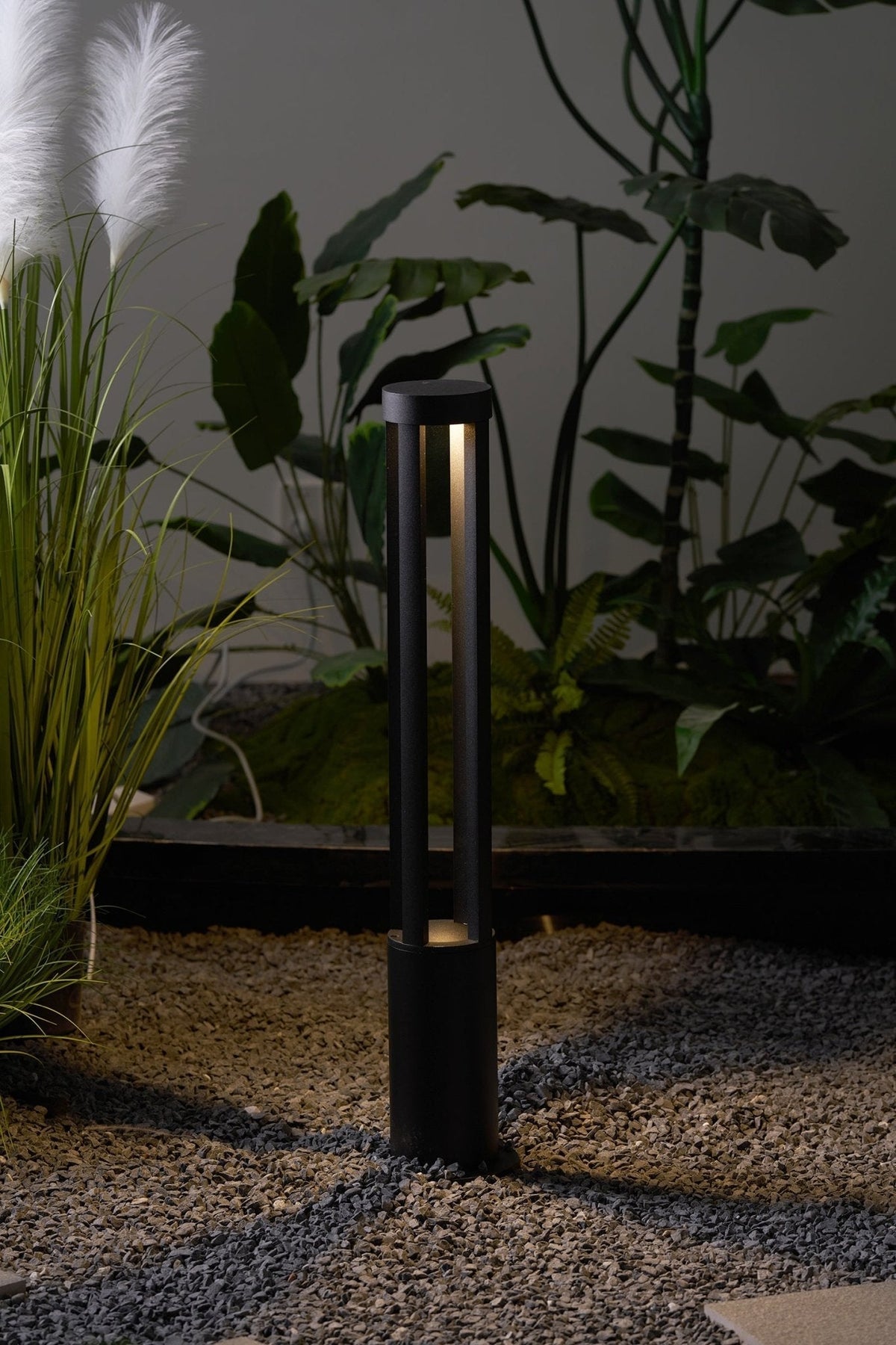Orelinella buitenlamp zwart cilindervormig voor tuin