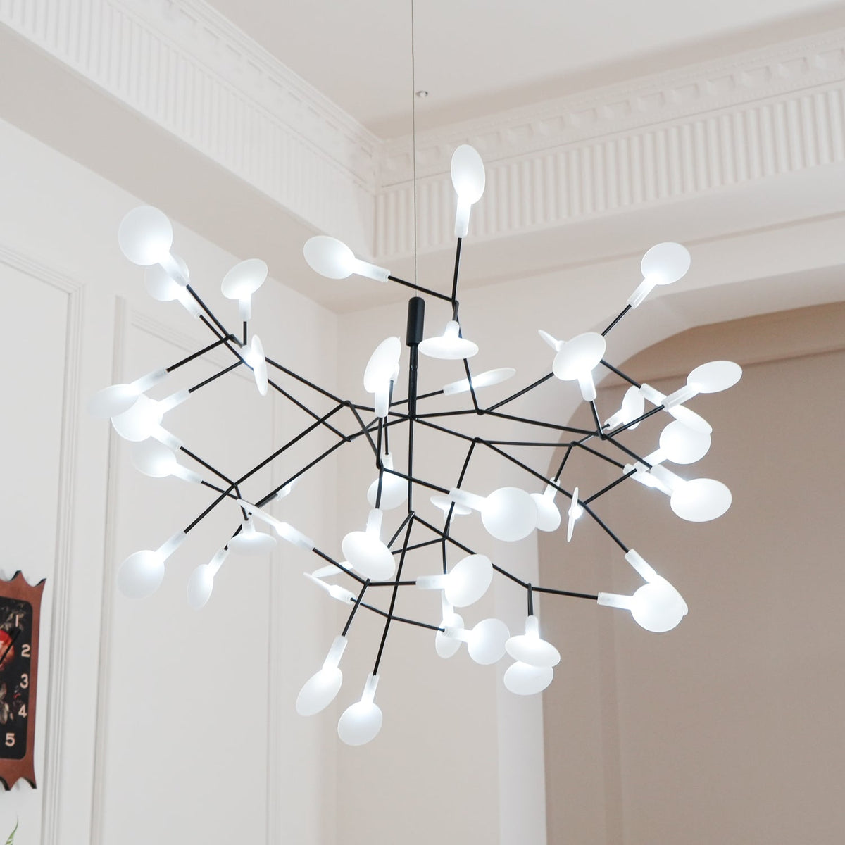 Zwarte Firefly ledkroonluchter