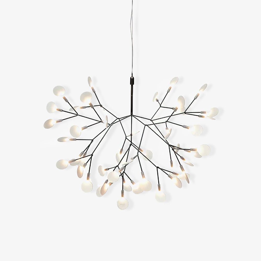 Zwarte Firefly ledkroonluchter