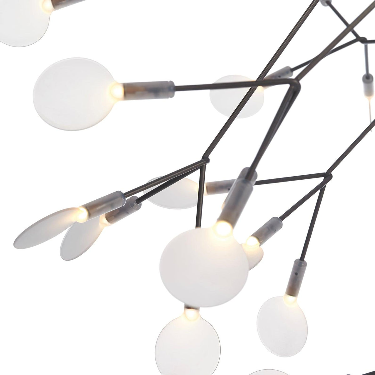 Zwarte Firefly ledkroonluchter