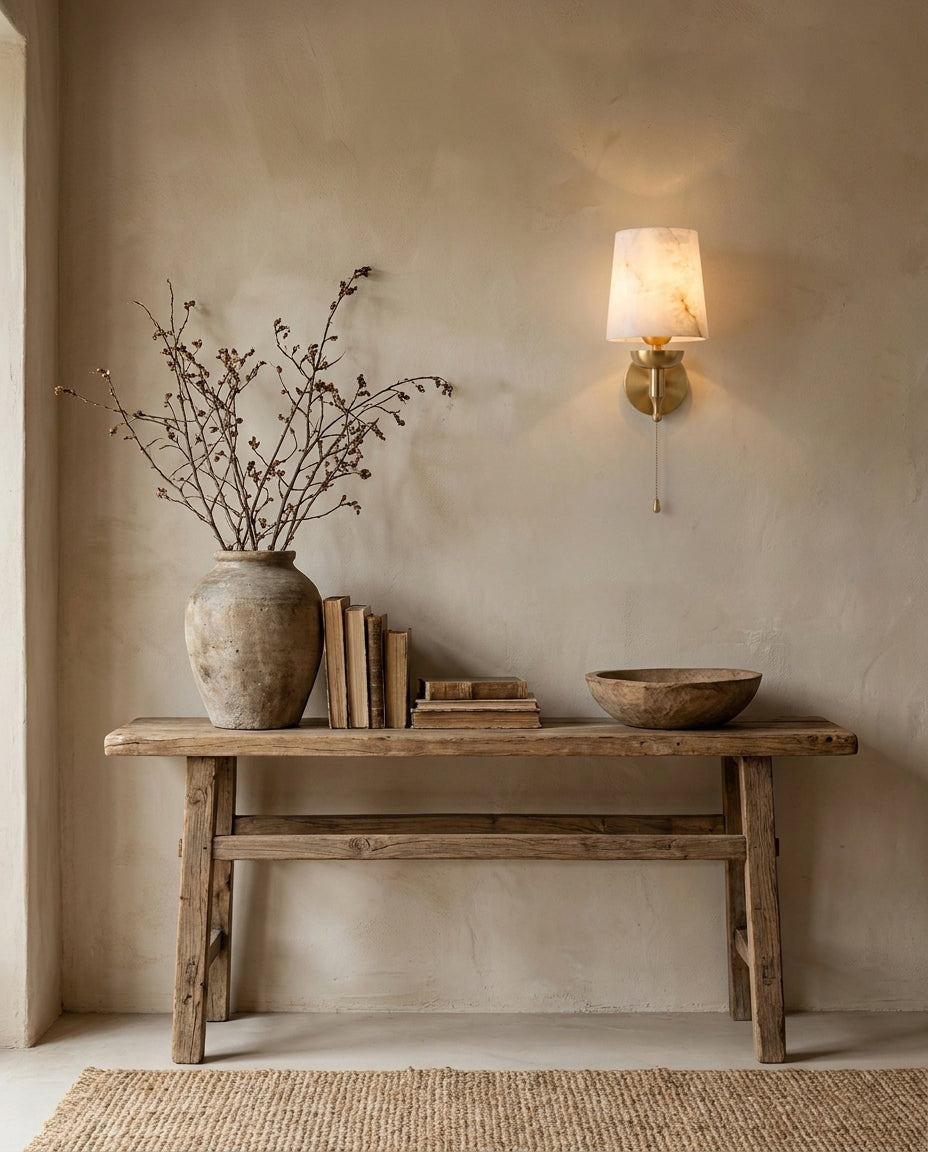 Greshford albast wandlamp