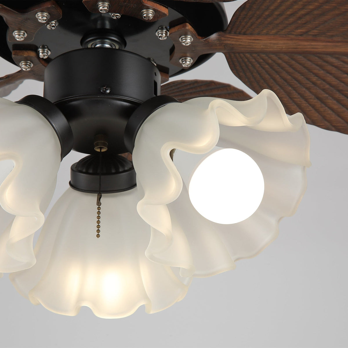 Qers plafondventilator met verlichting
