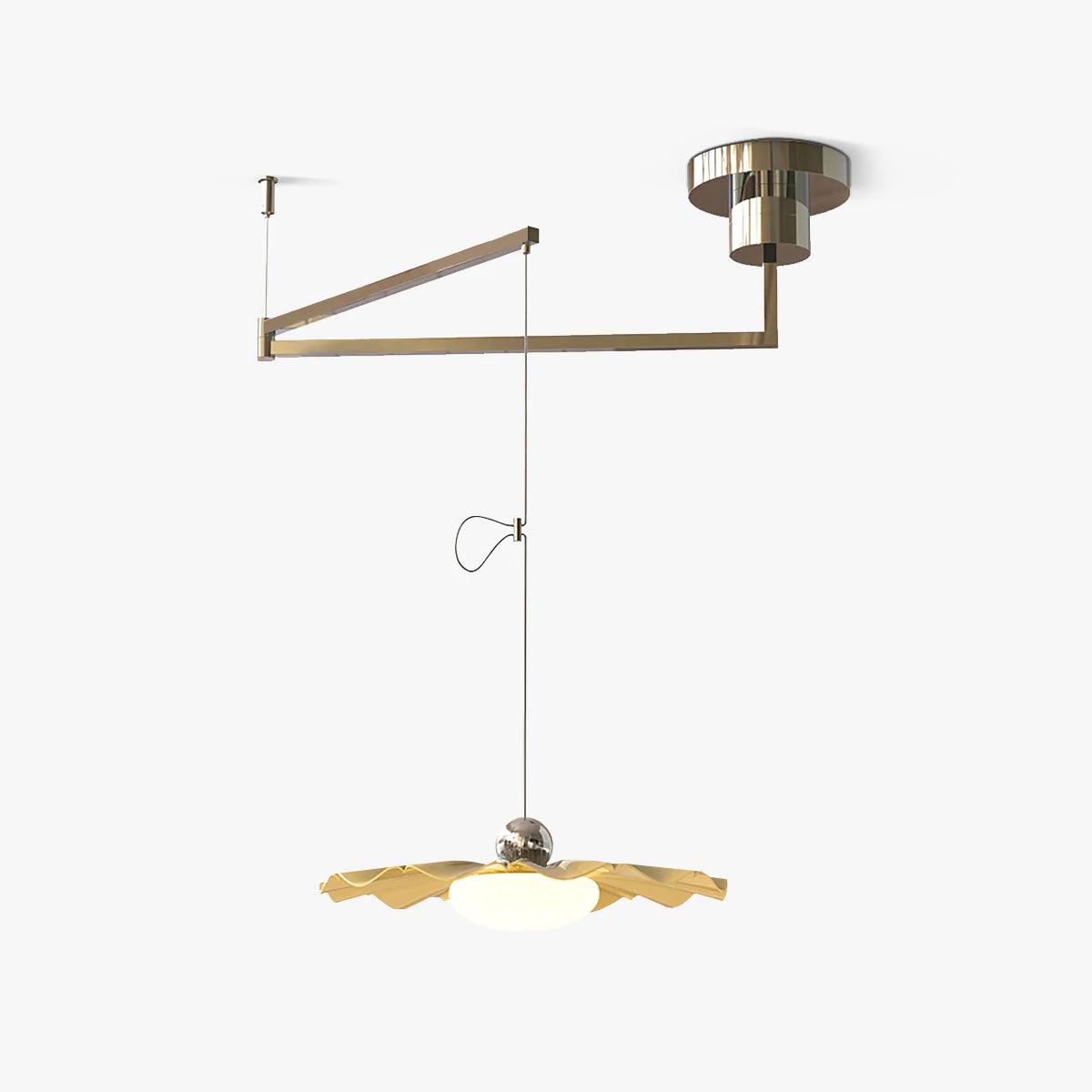 Oriinia hanglamp messing acryl eetkamer