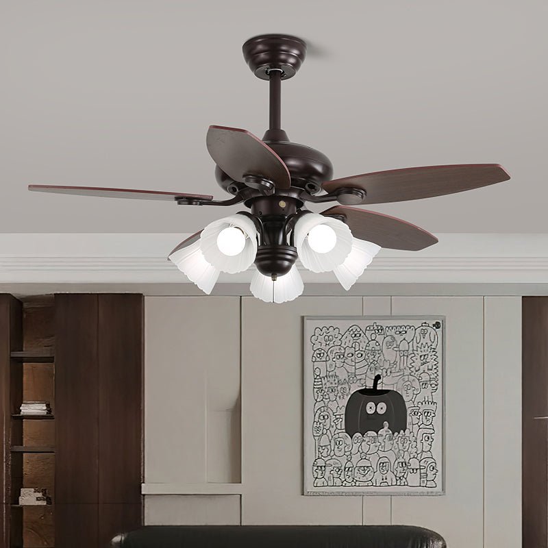 Ciraneon Vintage plafondventilator met verlichting