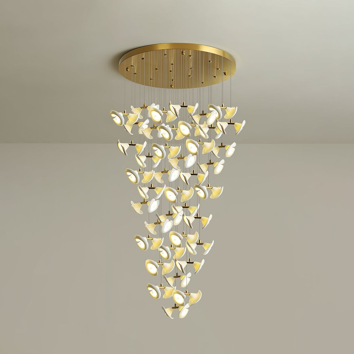 Ernoreth Art Deco Kroonluchter van Keramiek
