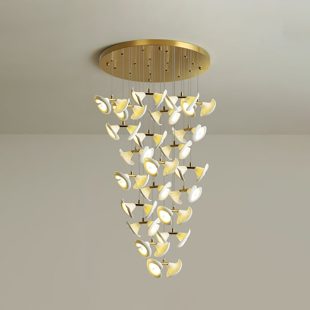 Ernoreth Art Deco Kroonluchter van Keramiek