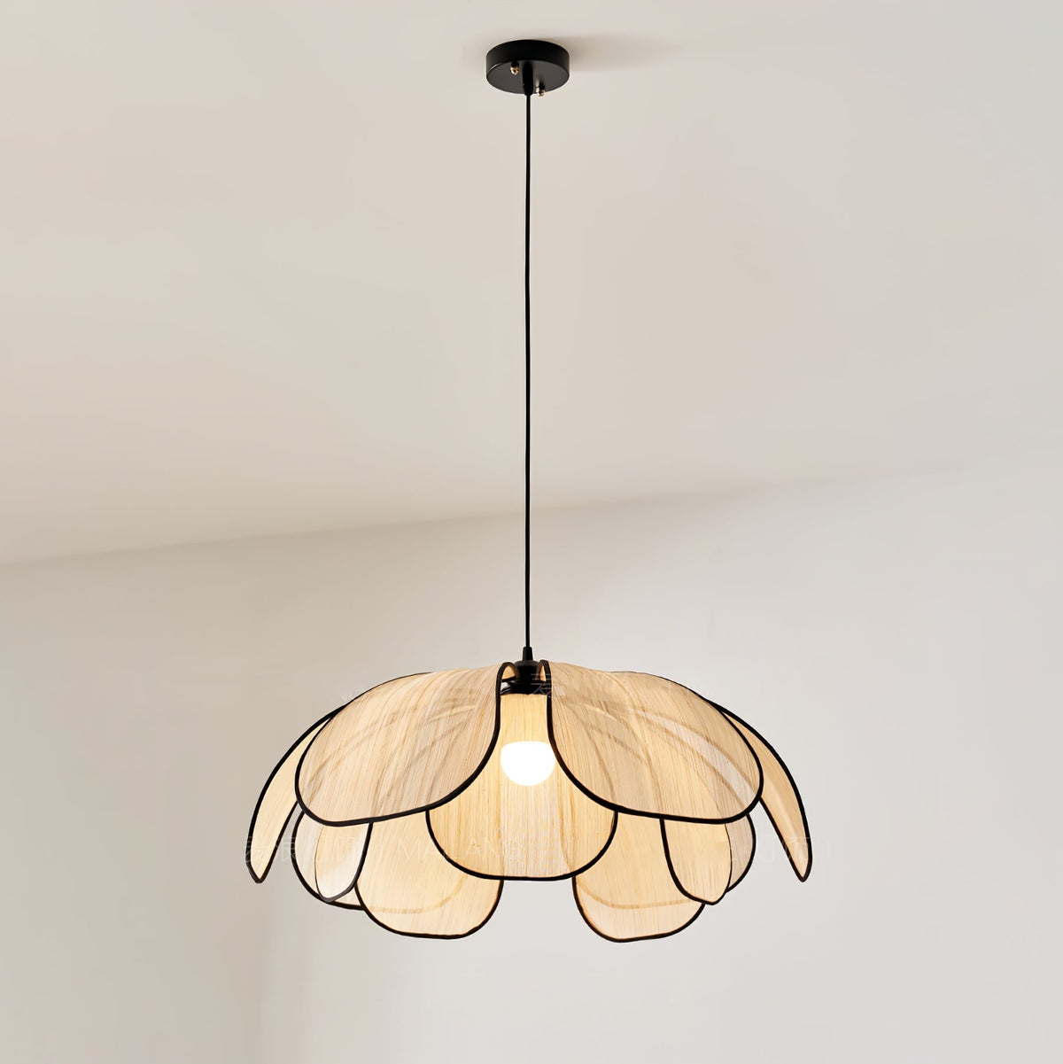 Elthaus Blossom Leaf vezel hanglamp